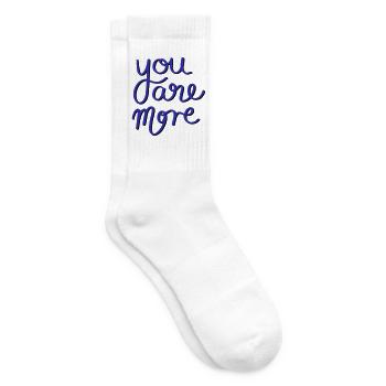 You are more - Tennis socks - white - Right