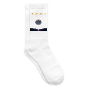 Heal in Silence – Let Peace Do the Talking - Tennis socks - white - Right