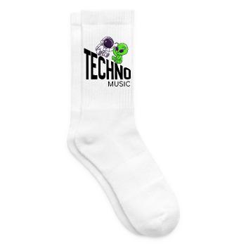 Cosmic Buddy : Astronaute & Alien - Chaussettes de tennis - blanc - Droite