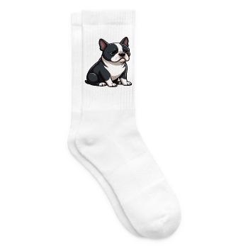 Boston Terrier Boston terrier besitzer Bostie - Tennissocken - Weiß - Rechts