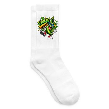 Coole Zucchini - Tennissocken - Weiß - Rechts