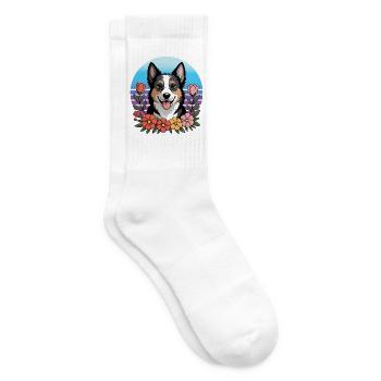 Australian Shepherd - Mein treuer Aussie - Tennissocken - Weiß - Rechts