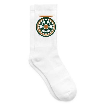 Fliegenrolle Angel Icon - Tennissocken - Weiß - Rechts