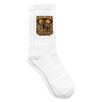 Metal Mammut Death Metal Rock - Tennissocken - Weiß - Rechts