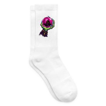 Spukkugel Hexenhand - Tennissocken - Weiß - Rechts