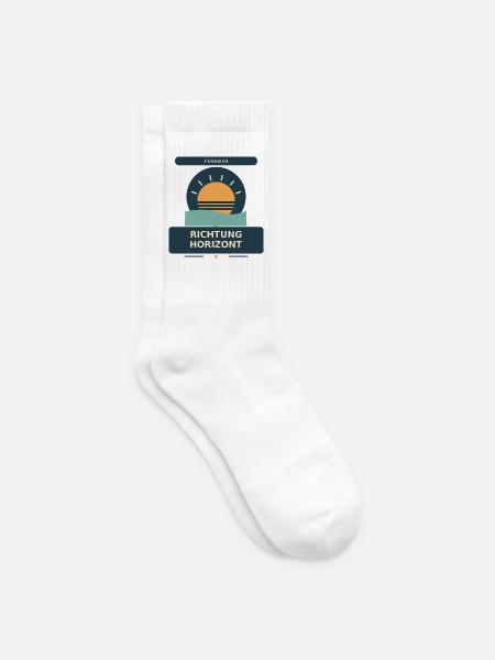 Richtung Horizont - Tennissocken - Weiß