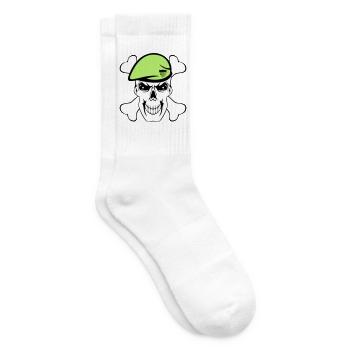 Party Shirt ,Feiern , Karneval, Söldner (25) - Tennissocken - Weiß - Rechts