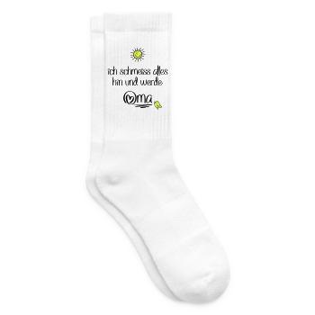 lustige Sprüche für Oma - Tennissocken - Weiß - Rechts