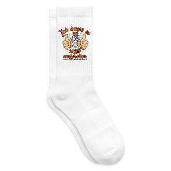 Jahrgang 1976 geboren 50. Geburtstag - Tennissocken - Weiß - Rechts