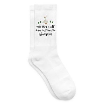 Lustige Geschenke zu Weihnachten - Tennissocken - Weiß - Rechts