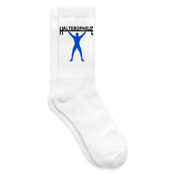 Haltérophilie - Chaussettes de tennis - blanc - Droite
