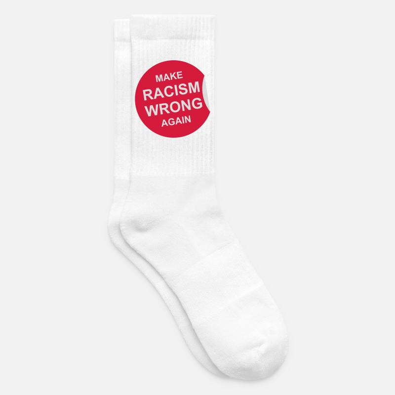 make racism wrong again - Tennissocken - Weiß