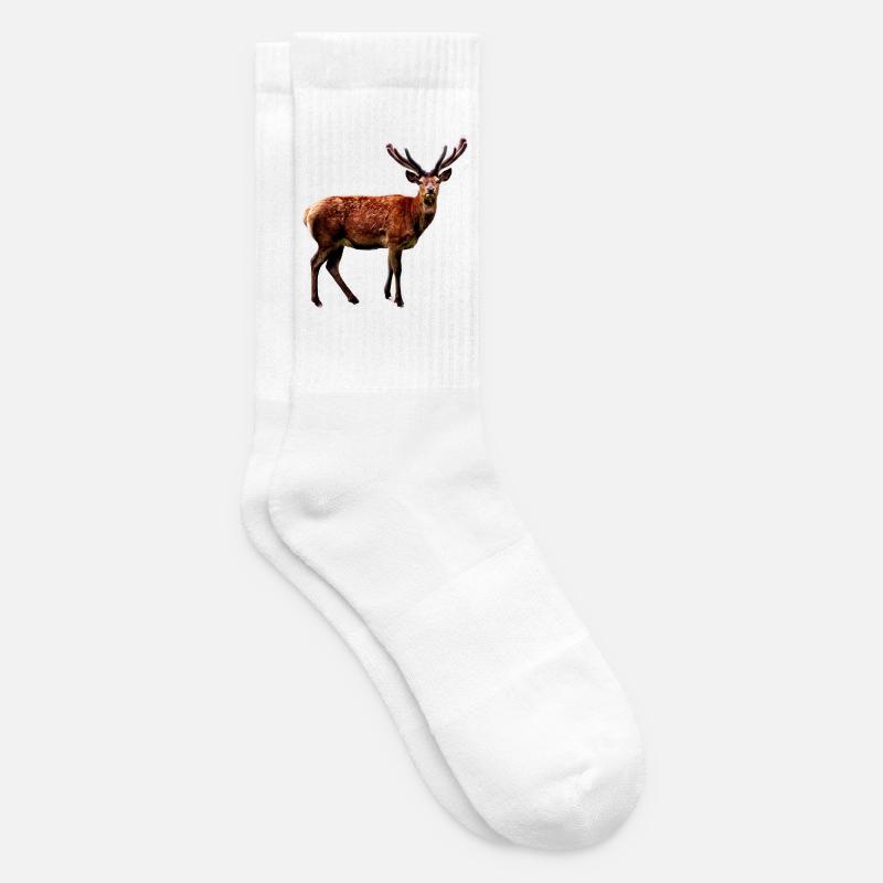 Hirsch - Tennissocken - Weiß