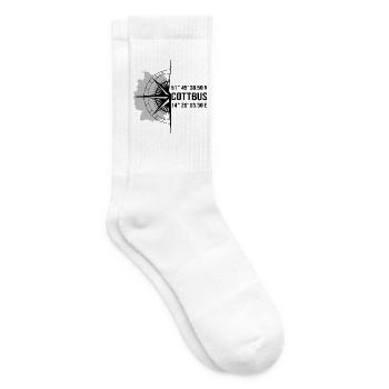Koordinaten Cottbus - Tennissocken - Weiß - Rechts