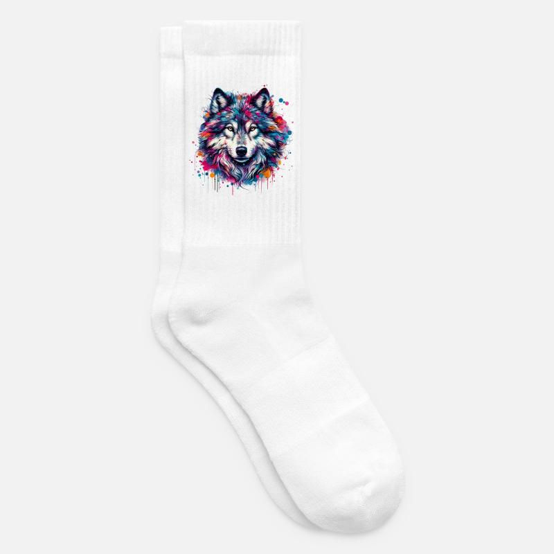 Wolf - Tennissocken - Weiß