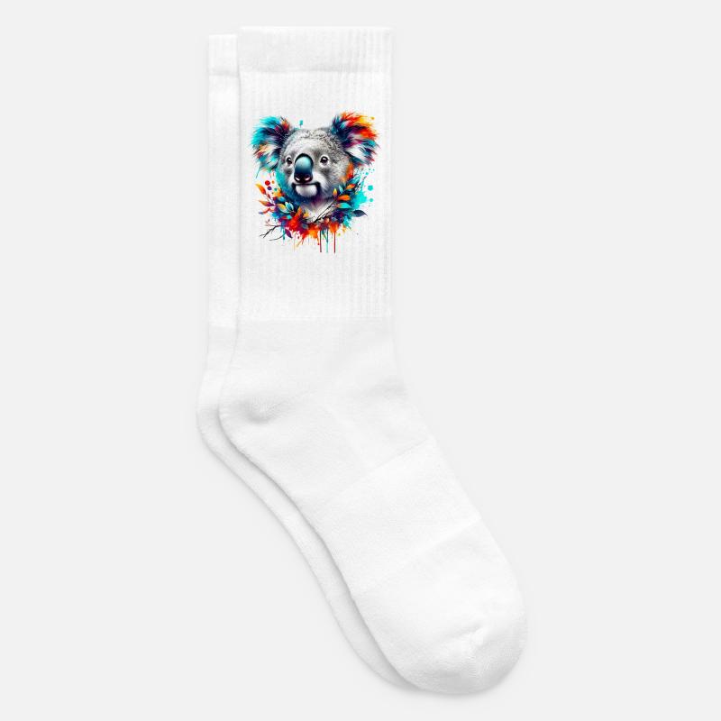 Koala - Tennissocken - Weiß