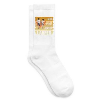 Natur - Freiheit - Abenteuer - Laufen - Tennissocken - Weiß - Rechts