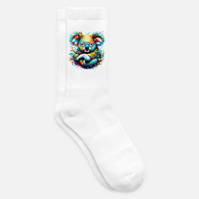 Koala - Tennissocken - Weiß