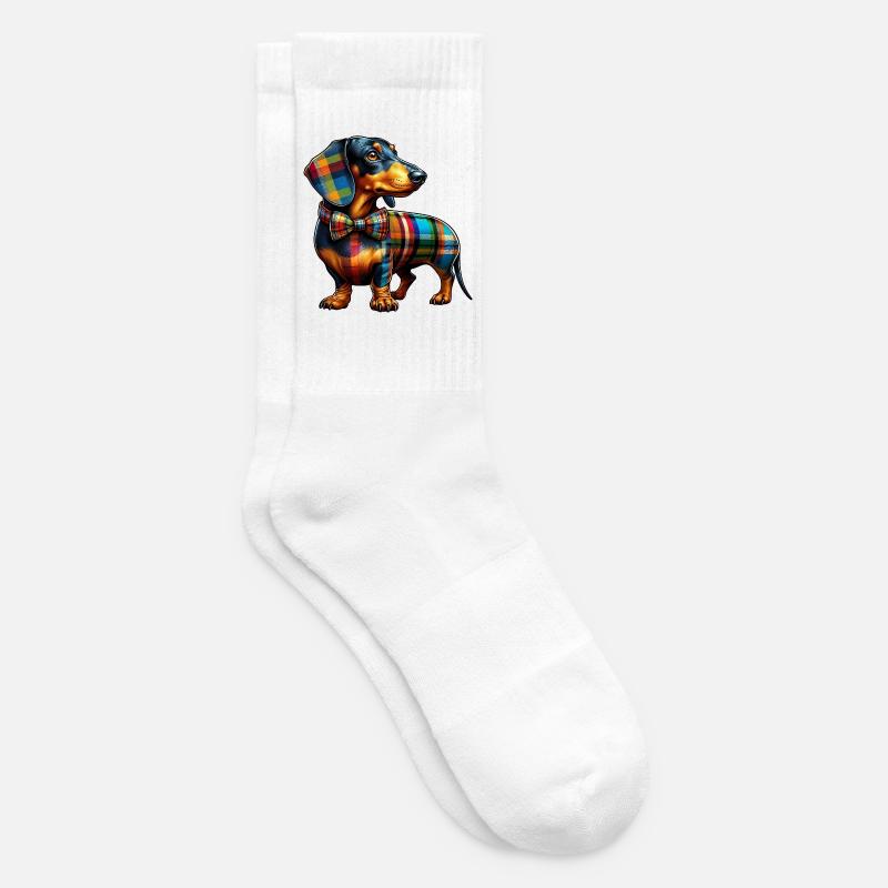 Dachshund - Tennissocken - Weiß