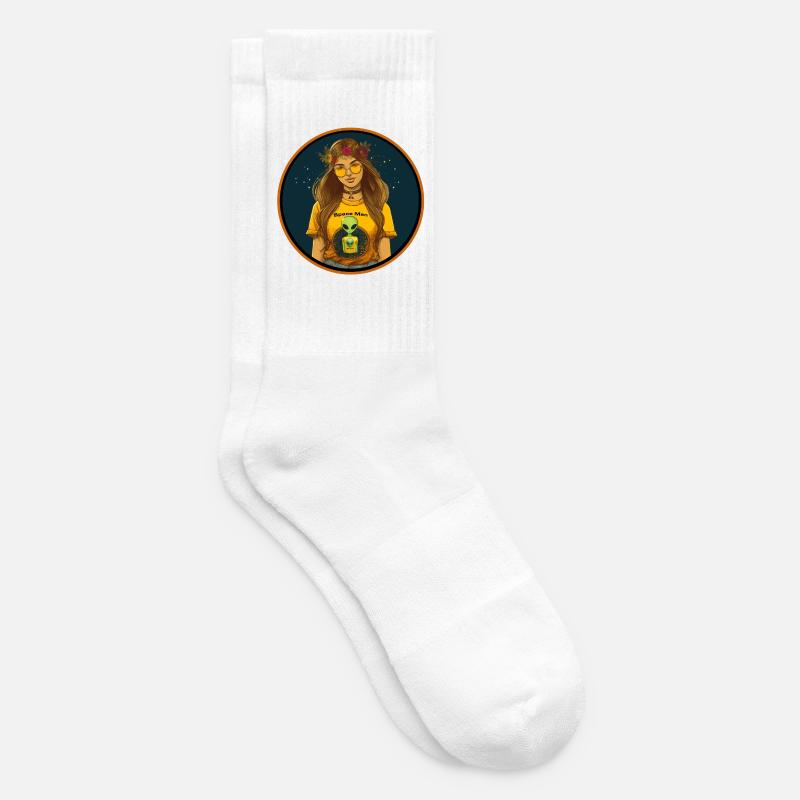alien industries space cadet - Tennis socks - white