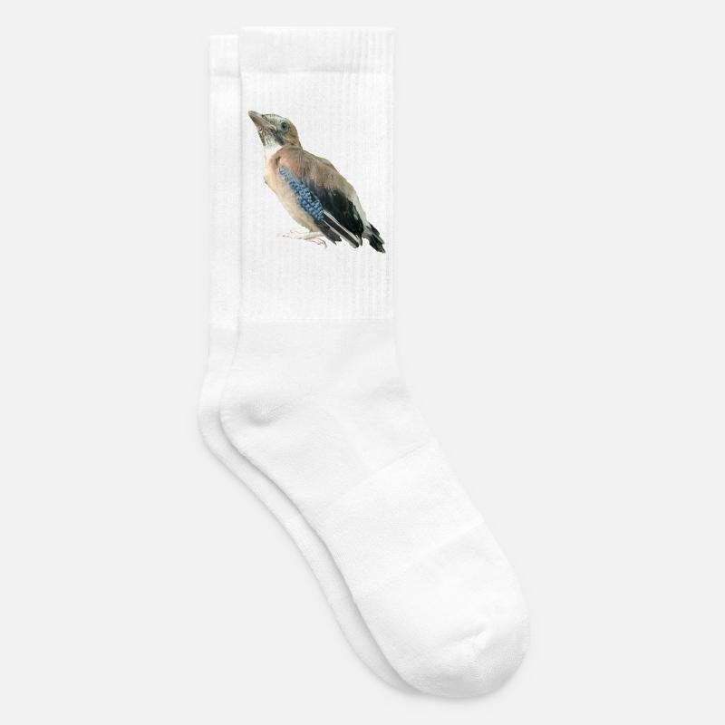 Eichelhäher Jungvogel - Tennissocken - Weiß