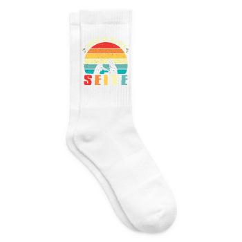 Gassi Outfits Hunde Herrchen Hundehalter Hund - Tennissocken - Weiß - Rechts
