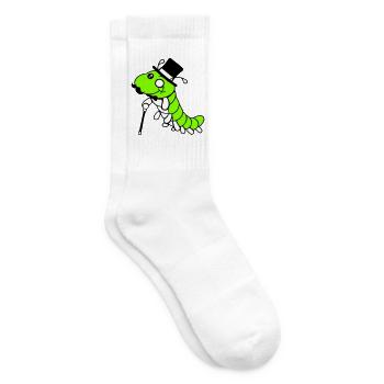 Caterpillar Sir Lord Rich Monocle Glasses Top Hat - Tennis socks - white - Right
