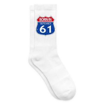 Born_in_September_61 - Tennis socks - white - Right