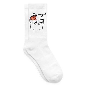 Snail Chest Bag Shirt Bag Bag on the Go - Tennis socks - white - Right