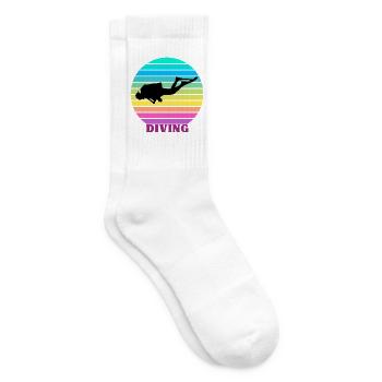 Plongée rétro - Chaussettes de tennis - blanc - Droite