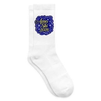Apres Ski 2026 Party - Tennissocken - Weiß - Rechts
