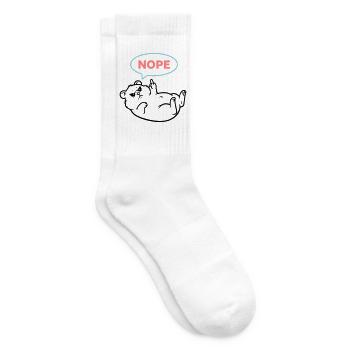 Hamster Nope Comic Sprechblase - Tennissocken - Weiß - Rechts