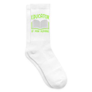 Educator Of Little Humans Lehrer Lustig Kinder - Tennissocken - Weiß - Rechts