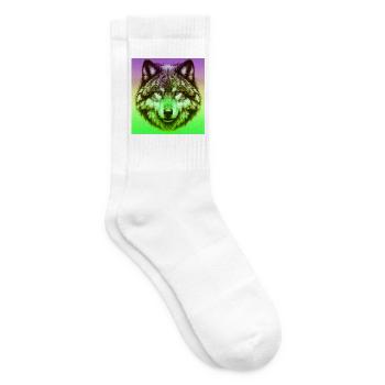 Wolf - Tennis socks - white - Right