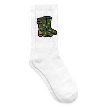 Bottes en caoutchouc Jardinage Temps boueux Pluie - Chaussettes de tennis - blanc - Droite