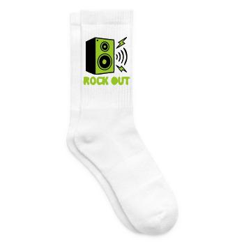 Rock Out Lautsprecher Icon - Tennissocken - Weiß - Rechts