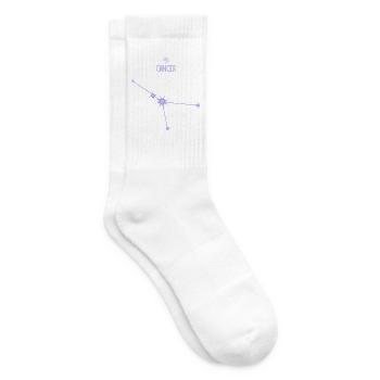 Krebs-Sternzeichen Sternbild Pastell Lila - Tennissocken - Weiß - Rechts