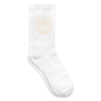 Volksfest Herz – Bierfest Symbol Motiv - Tennissocken - Weiß - Rechts