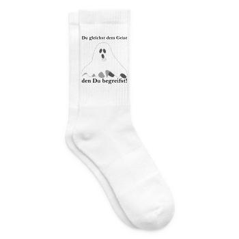 Du gleichst dem Geist, den Du begreiftst! - Tennissocken - Weiß - Rechts