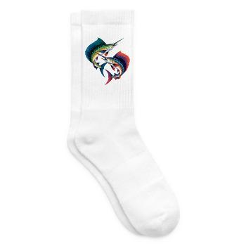 Zwei Sailfische - Tennissocken - Weiß - Rechts