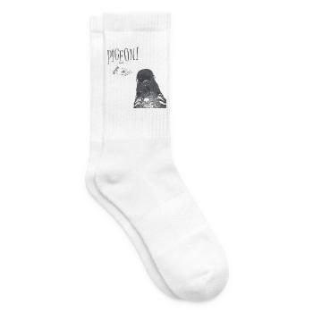 Pigeon! - Tennissocken - Weiß - Rechts