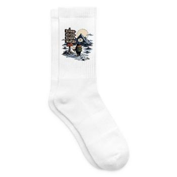 Penguin Adventure – Wahrscheinlich eine schlechte Idee - Tennissocken - Weiß - Rechts