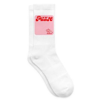 PAUSE MACHEN KAFFEE - Tennissocken - Weiß - Rechts