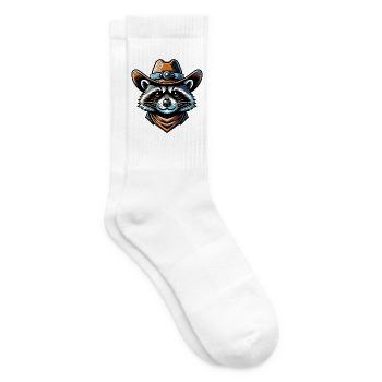 Western Waschbär - Tennissocken - Weiß - Rechts