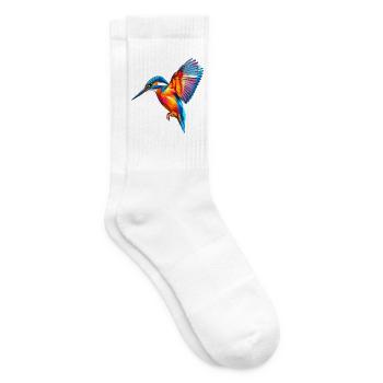 Majestätischer Eisvogel - Tennissocken - Weiß - Rechts