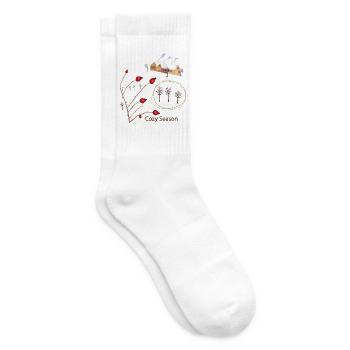 Cozy Winter - Tennissocken - Weiß - Rechts