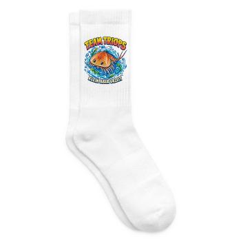 Team Triops – Klein aber Urzeit - Tennissocken - Weiß - Rechts