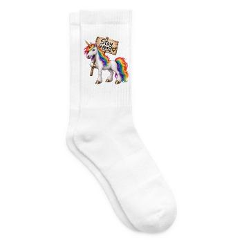 Stay weird ! - Tennissocken - Weiß - Rechts