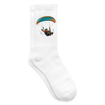 Farbenfrohes Paragliding-Abenteuer - Tennissocken - Weiß - Rechts