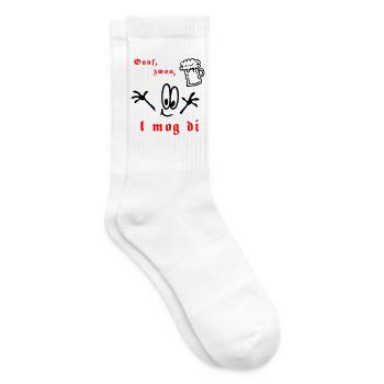 Heimatfest - Tennissocken - Weiß - Rechts